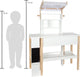 Petit pied en bois de pied compact blanc