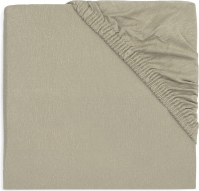 Jollein - drap housse jersey 40 50x80 90cm - berceau, lit, lit bébé - vert olive