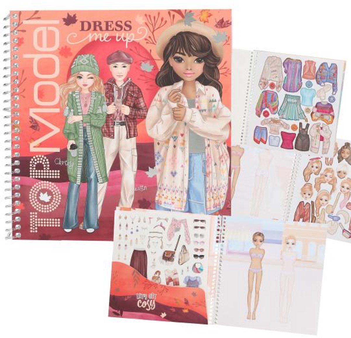 Depesche - livre d'autocollants top model dress me up - cosy