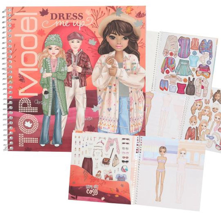Depesche - livre d'autocollants top model dress me up - cosy