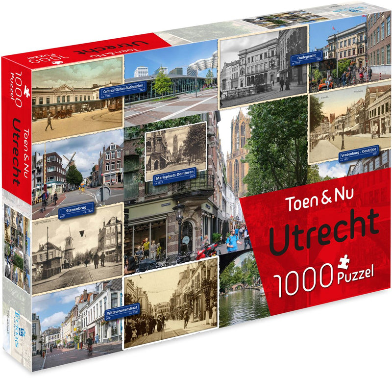 Puzzle Tucker's Fun Factory Then Now - Utrecht (par le photographe Robert Mulder) - 1000 pièces - puzzles