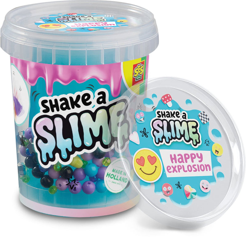 Ses creative shake a slime - happy explosion - slime - sans gluten - facilement lavable - pour les enfants à partir de 5 ans - 200g