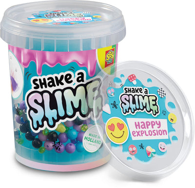 Ses creative shake a slime - happy explosion - slime - sans gluten - facilement lavable - pour les enfants à partir de 5 ans - 200g
