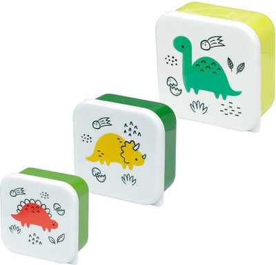 Réglez 3 boîtes à lunch s m L-Dinosauria Jr