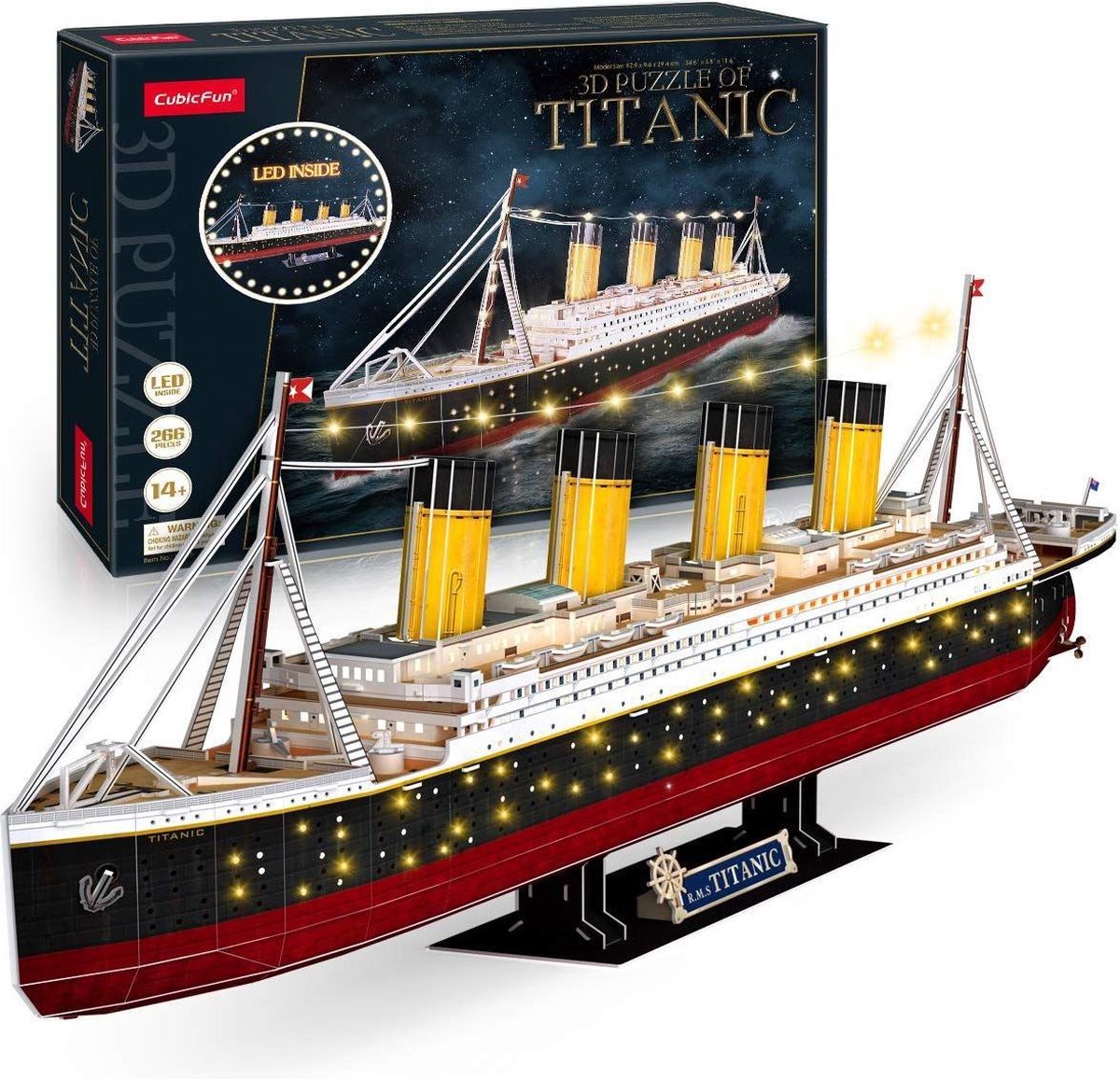 Cubic Fun Cubic Fun 3d LED Puzzel Titanic 266 pièces