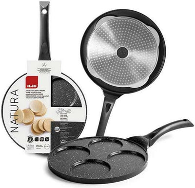 Poêle à crêpes blinis Ibili natura 4 formes - ø 26cm