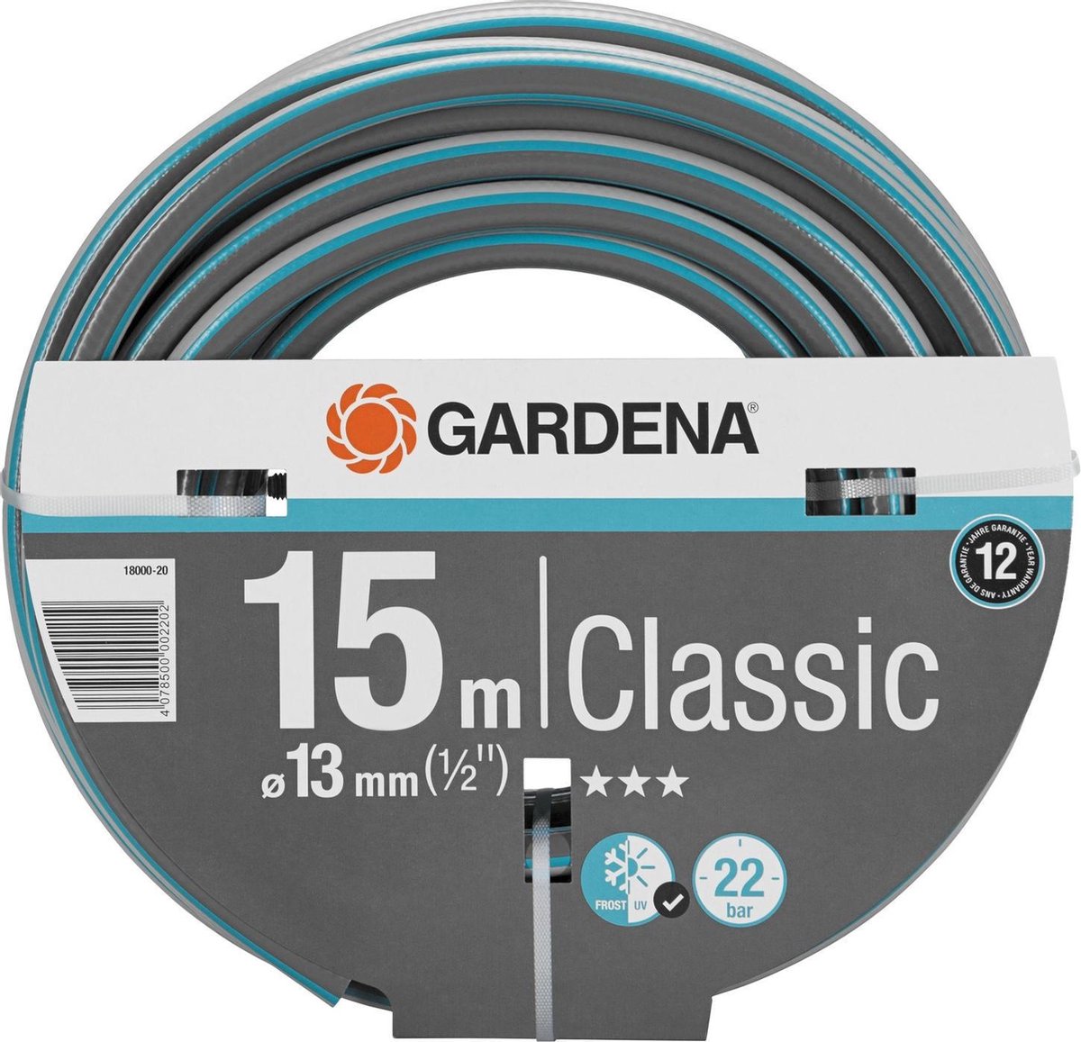 Tuyau d'arrosage Gardena classique 1 2 (13mm)15m