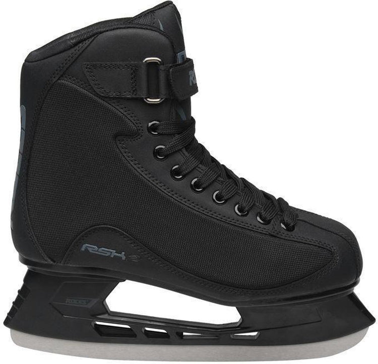 Roces – rsk 2 – patins de hockey sur glace – patins hommes – noirs – construction robuste en fer en acier inoxydable – taille eu 40