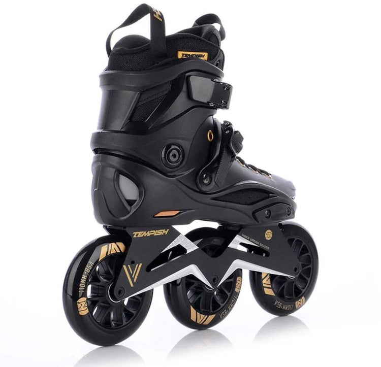 Tempish Viber L.E. 110 rollers en ligne – roues 3x110 mm – rollers speed fitness – or noir – taille 45
