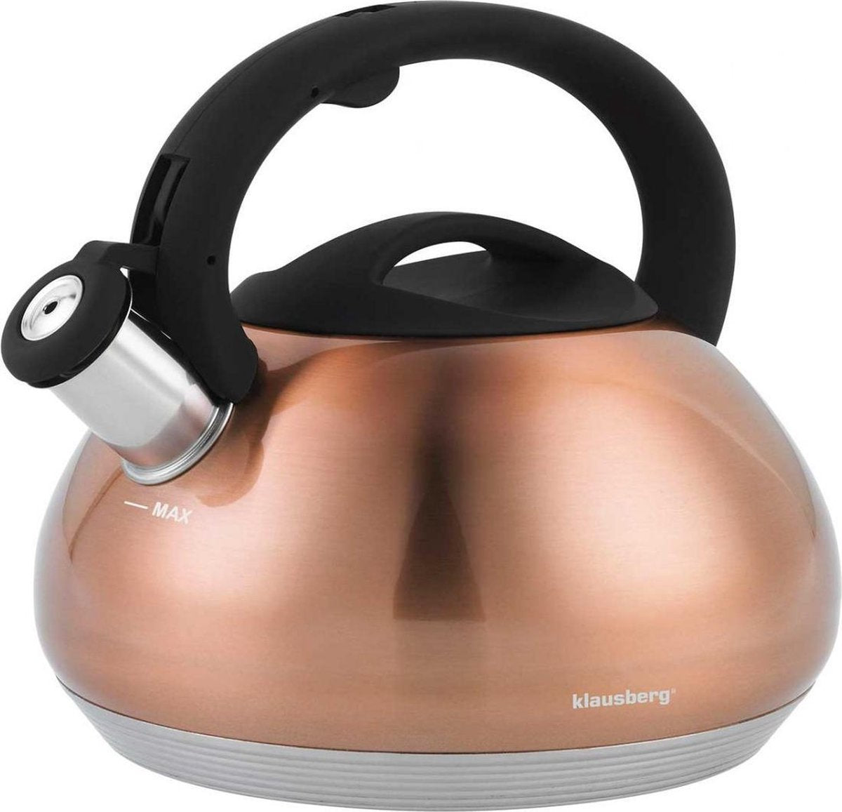 Bouilloire sifflante Klausberg kb-7385 - 2,7 l - inox - toutes sources de chaleur