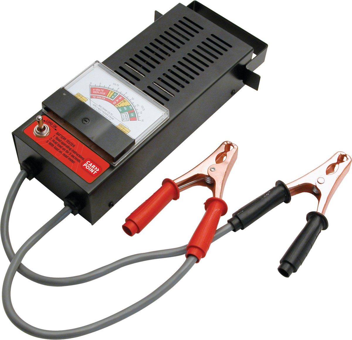 Testeur de batterie Carpoint 6-12 volts - noir