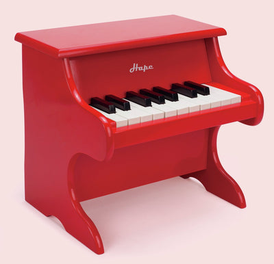 Piano jouet Hape - piano pour enfants en bois avec 18 touches, livret de musique et personnel - à partir de 3 ans