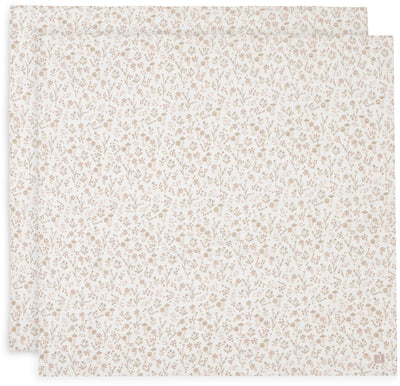 Jollein - tissu hydrophile grand 115x115cm - lange - coton doux - 2 pièces - bloomy
