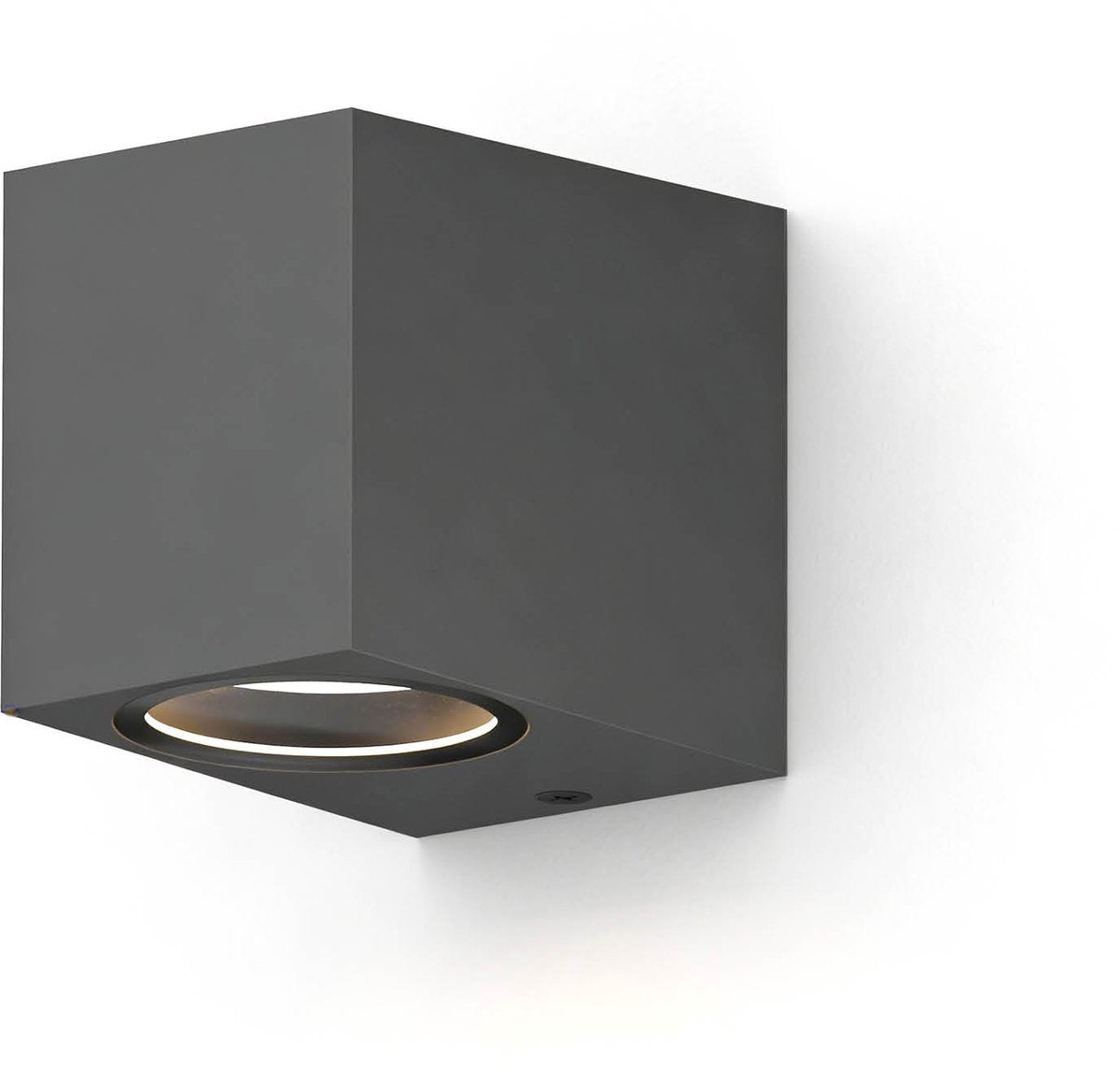 Applique Calex downlight sanremo - gu10 - ip54 résistant à l'eau et à la poussière - convient pour l'intérieur et l'extérieur - installation facile - rectangle - anthracite