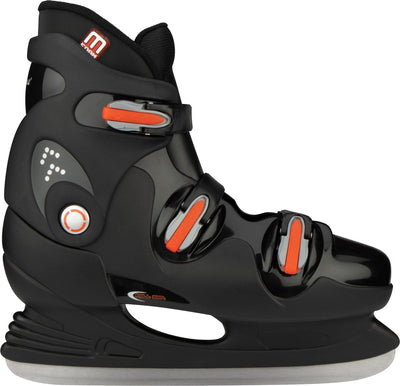 Patins de hockey sur glace Nijdam adultes - hard boot - noir - taille 46