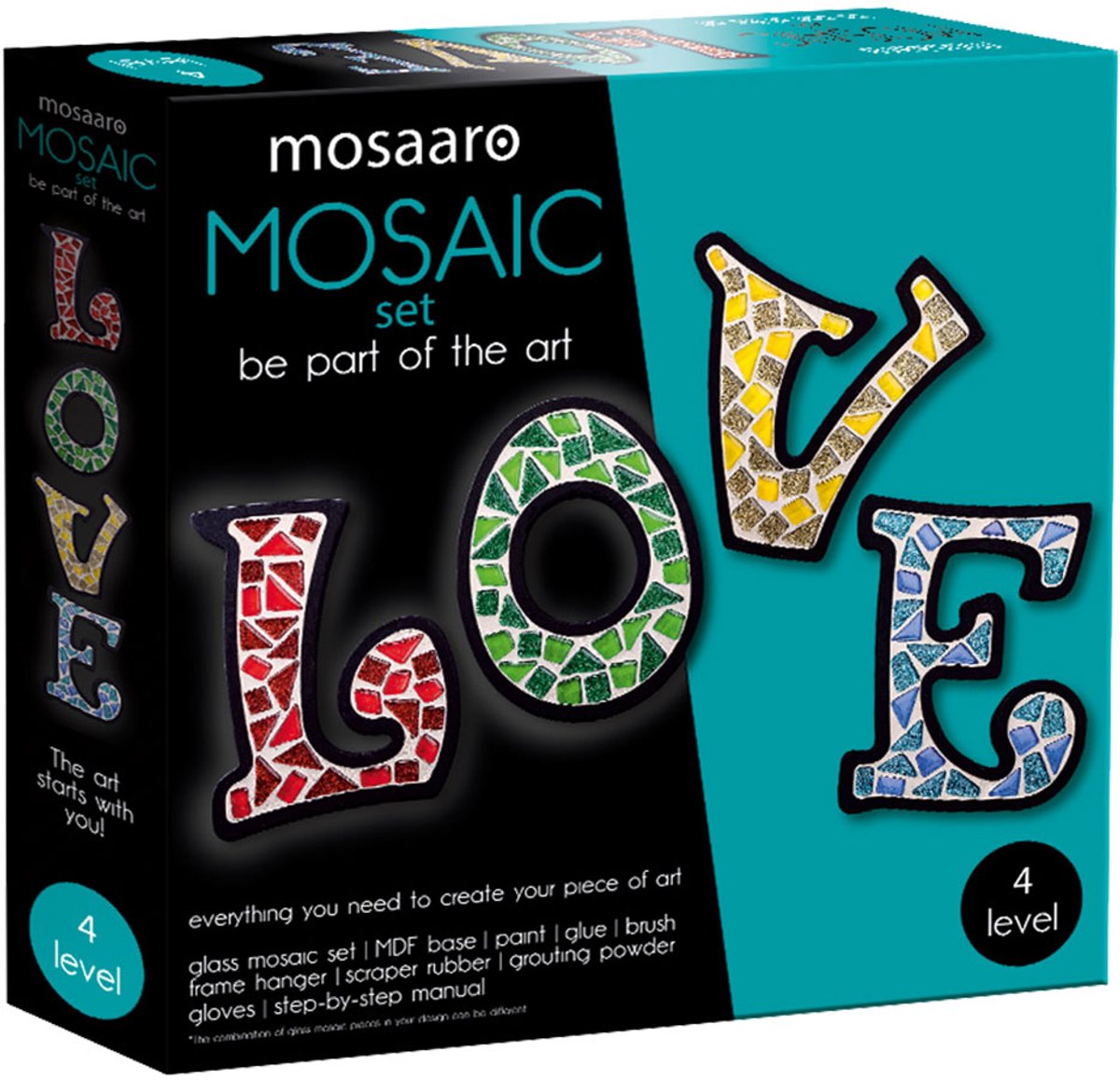 Mosaaro ensemble d'artisanat en mosaïque aime les jouets créatifs multicolores.