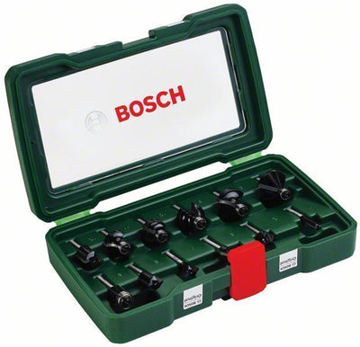 Jeu de fraises Bosch 12 pièces 1 4 tiges