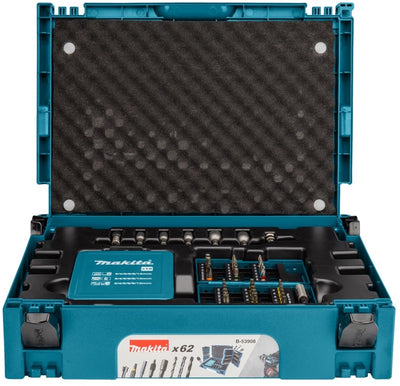 Makita b-53908 jeu de forets et d'embouts à visser 62 pièces en mbox