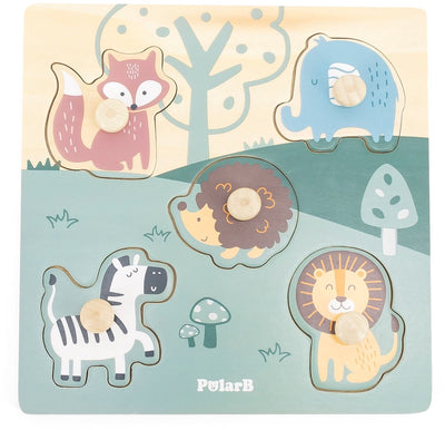 Puzzle animaux en bois Polarb 44068
