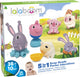 Lalaboom - perles éducatives et animaux de la ferme - mouton, cochon et lapin - 25 pièces