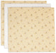 Tissu hydrophile Jollein petit - 70x70cm - racines de kangourou - 3 pièces