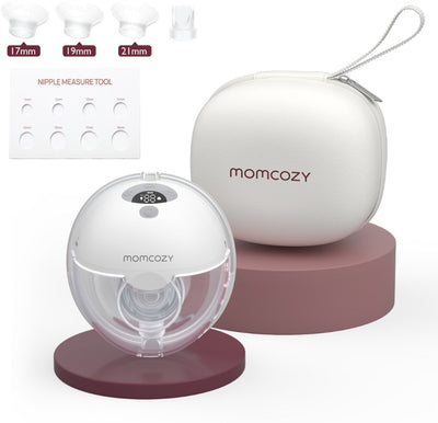 Momcozy m5 – tire-lait mains libres – 1 pièce – électrique – silencieux compact – avec inserts de téterelle