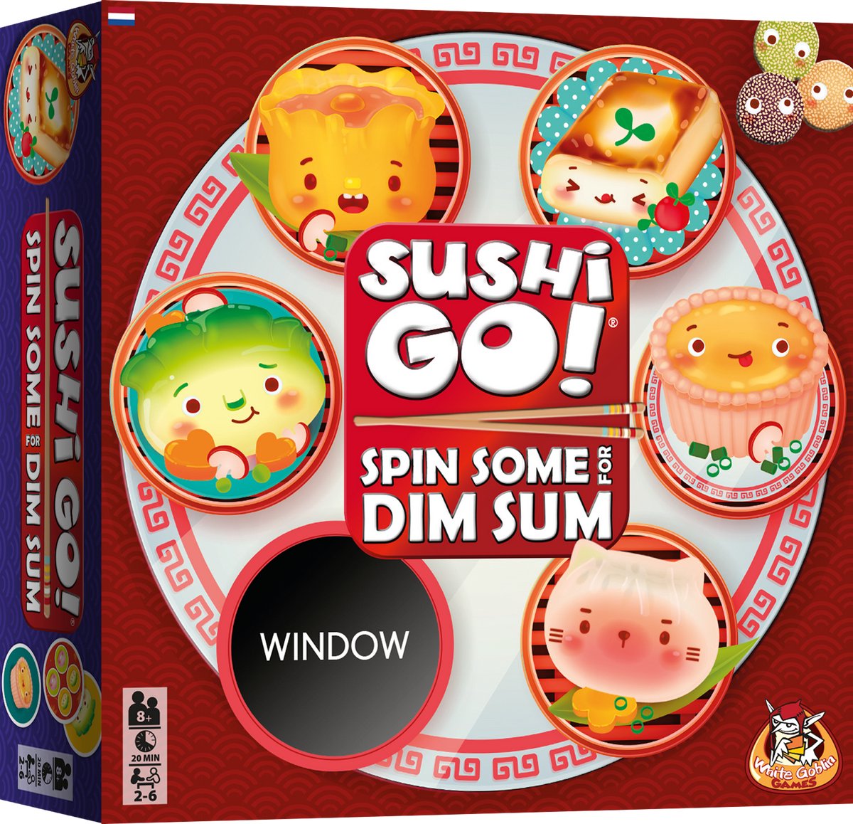 Jeux de gobelins blancs, sushi go ! faites-en tourner pour des dim sum - jeu de société 2 à 6 joueurs