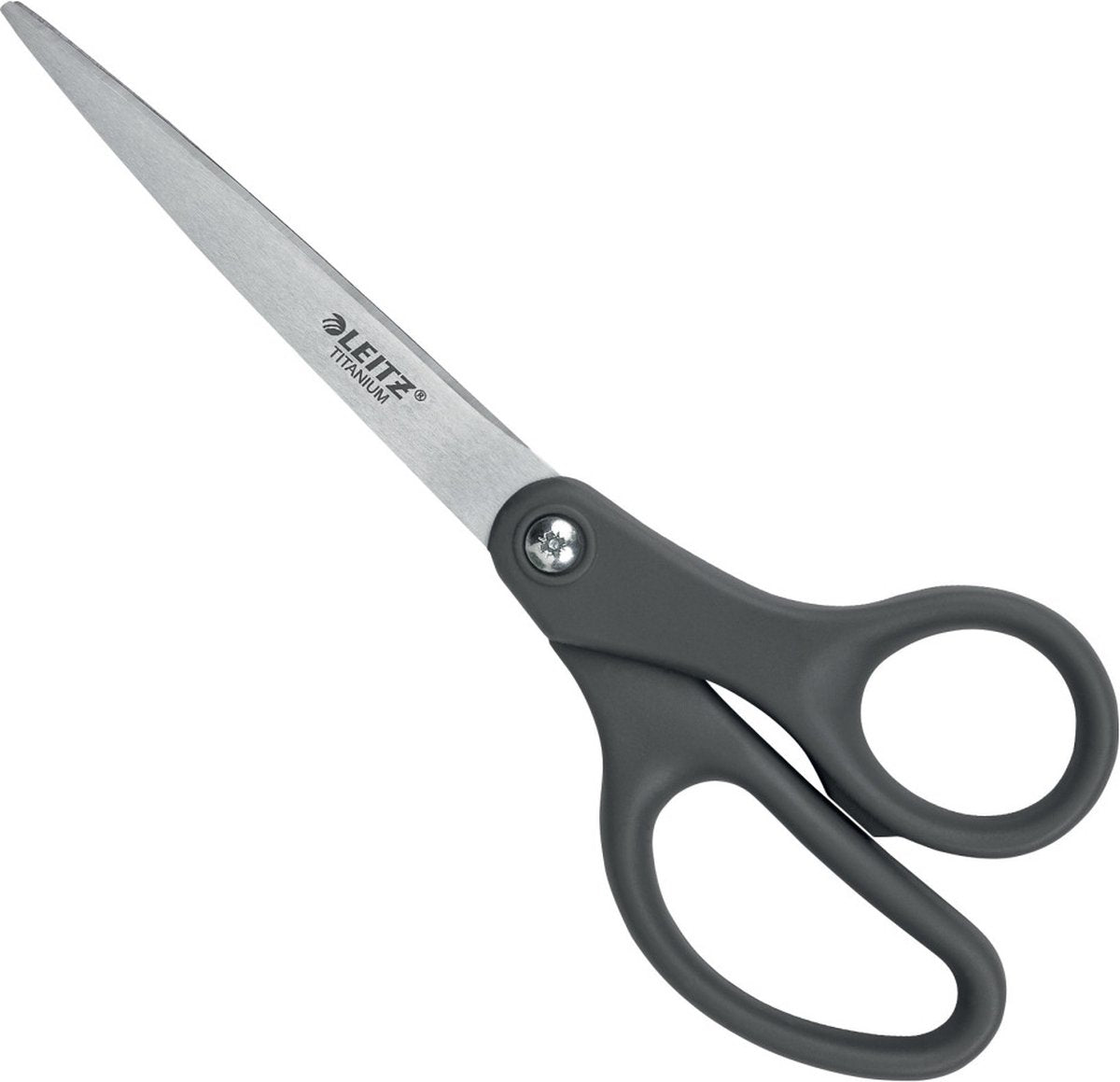 Ciseaux Leitz en titane 180 mm - manche ergonomique - gris foncé