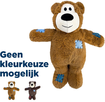 Kong noeuds ours jumbo - peluche - 21,6x12,7x25,4 cm assortiment jumbo