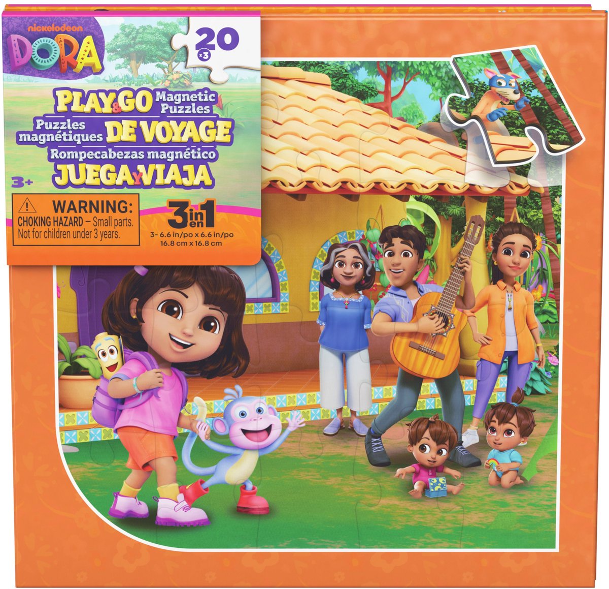 Spin master – livre de puzzles – 3x20 puzzles magnétiques – 17x17 cm