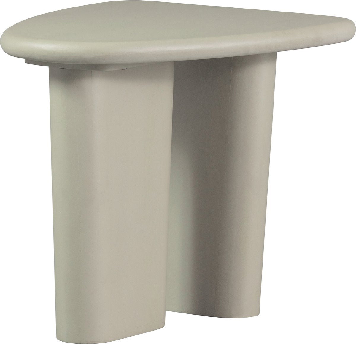 Petite table d'appoint Vtwonen beach - bois de manguier - argile - 53x64x51