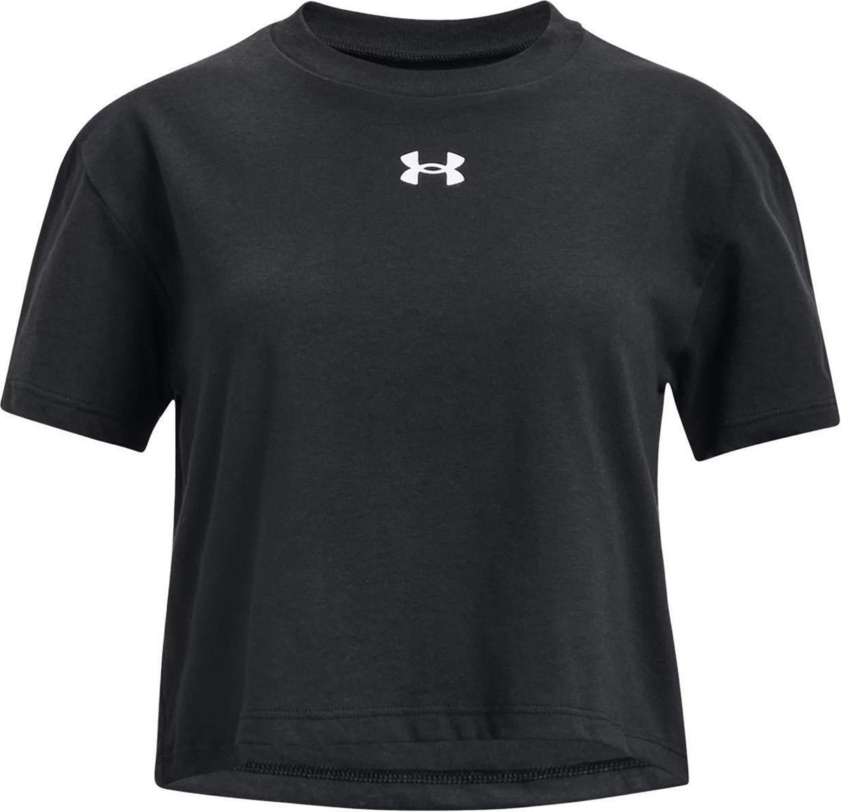 Under Armour UA Crop Sportstyle Logo SS Chemise de sport pour filles - Taille YLG