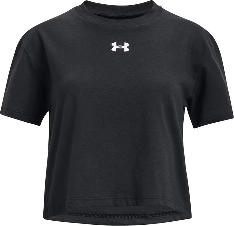 Under Armour UA Crop Sportstyle Logo SS Chemise de sport pour filles - Taille YLG