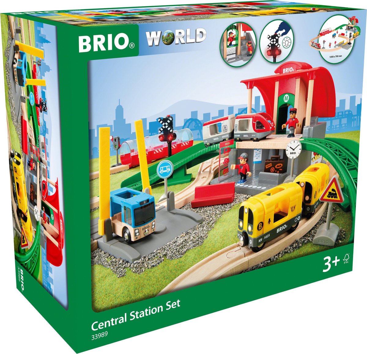 Coffret gare centrale Brio - 33989 - voie ferrée