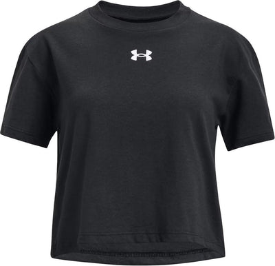 Under Armour UA Crop Sportstyle Logo SS Chemise de sport pour filles - Taille YMD