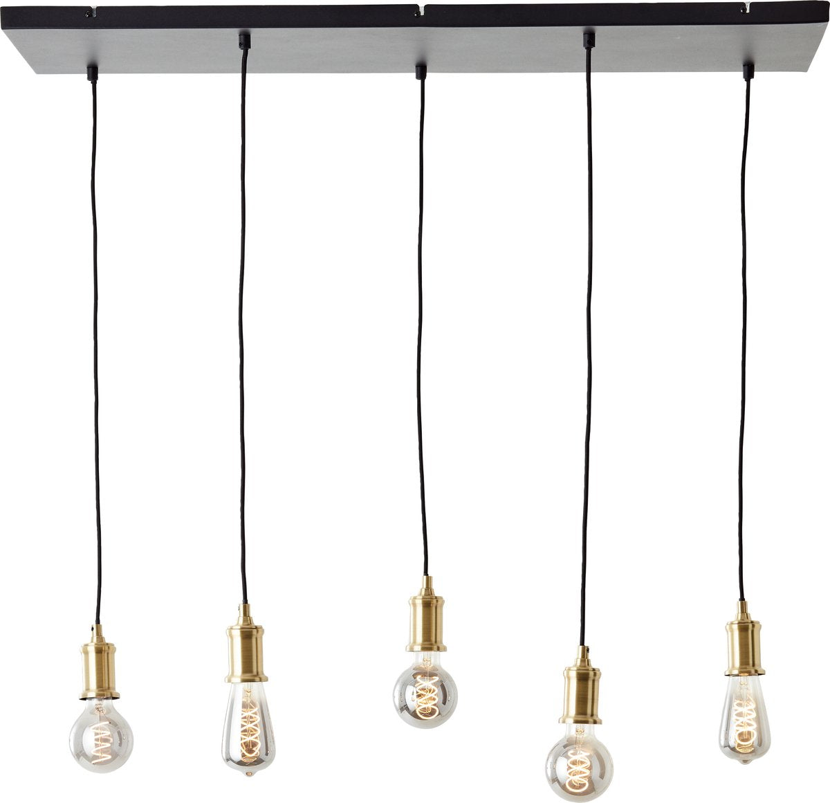 Brilliant Darcia - lampe suspendue - e27 max 5x60w - noir