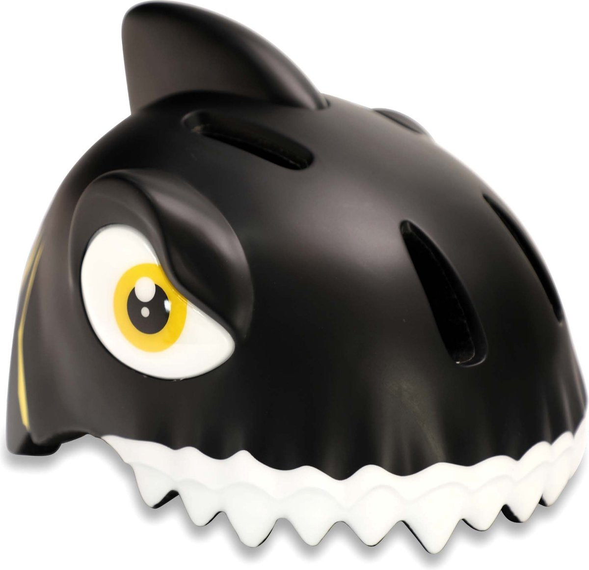 Crazy safety - casque de vélo enfant - casque de vélo pour enfant - requin noir - certifié en1078 - taille s - 49 54 cm réglable