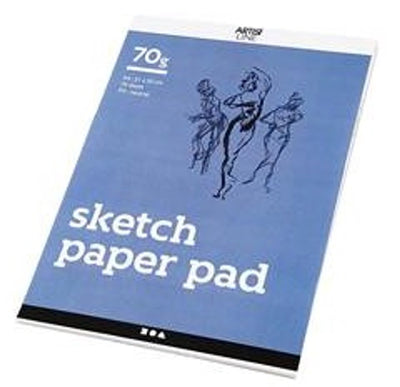Sketch Block White A4 70gr, 70 feuilles