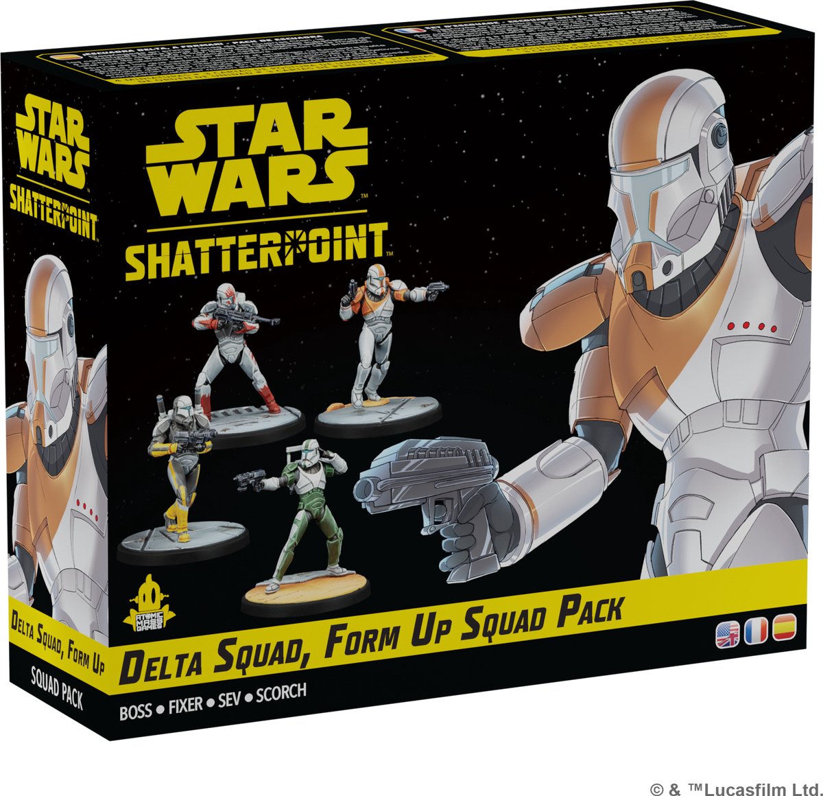 Jeux de masse atomique Star Wars Shatterpoint Delta Squad, formez une équipe - en fr es