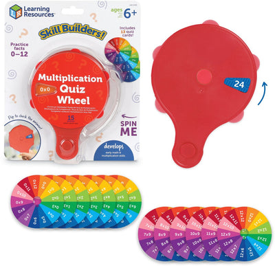 Bâtisseurs de compétences en ressources d’apprentissage ! roue de quiz de multiplication - 3+