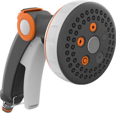 Gf garden gf pistolet pulvérisateur à grande tête 5 réglages en métal