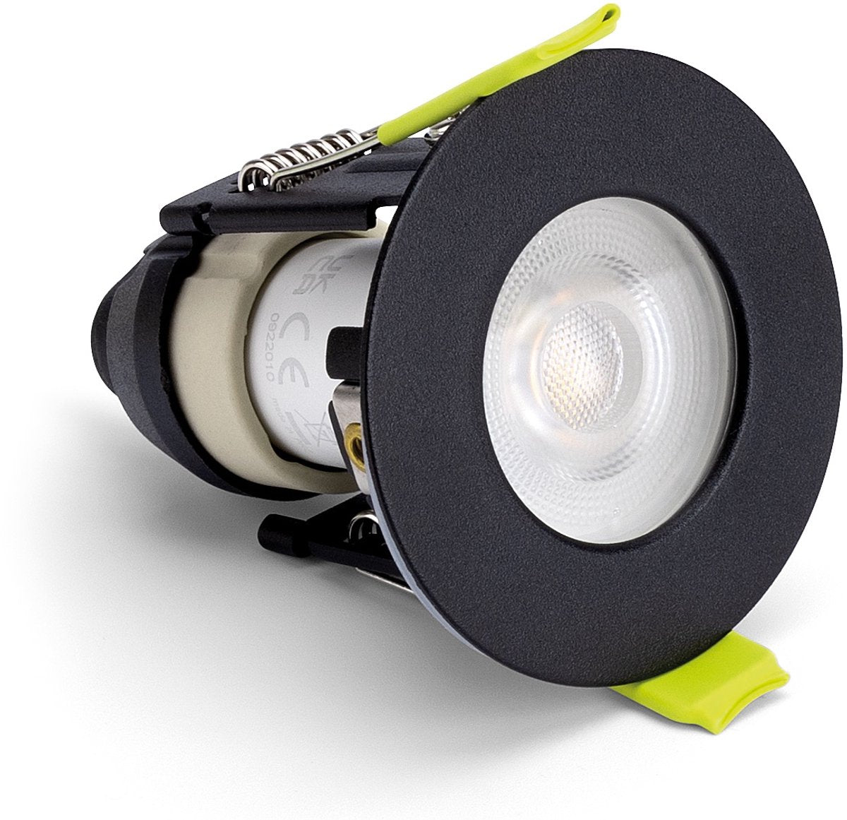 Mini spot encastrable intégral noir ip65 | taille de coupe 4,3 cm | y compris raccord gu10 excl. source de lumière | gu10
