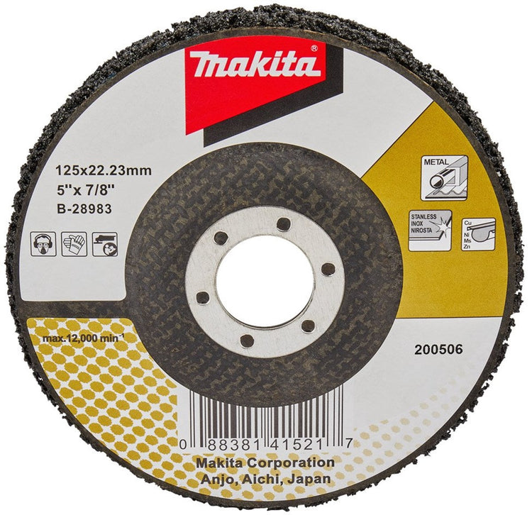 Makita accessoires disque de nettoyage 125mm noir - b-28983 b-28983