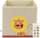 Bieco boîte de rangement en tissu lion nature 32cm 04010457
