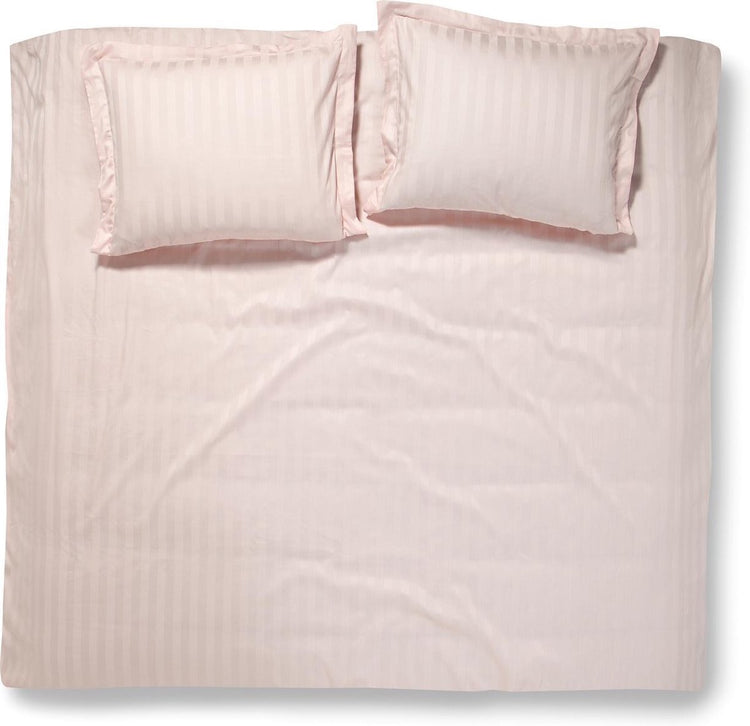 Damai linea - housse de couette - 240x200 220 cm - lits jumeaux - rose + 2 taies d'oreiller 60x70