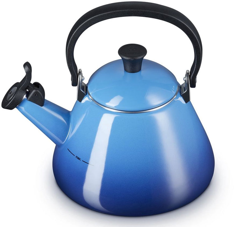 Bouilloire sifflante Le Creuset Kone - azur - 1,6 litre - compatible induction -