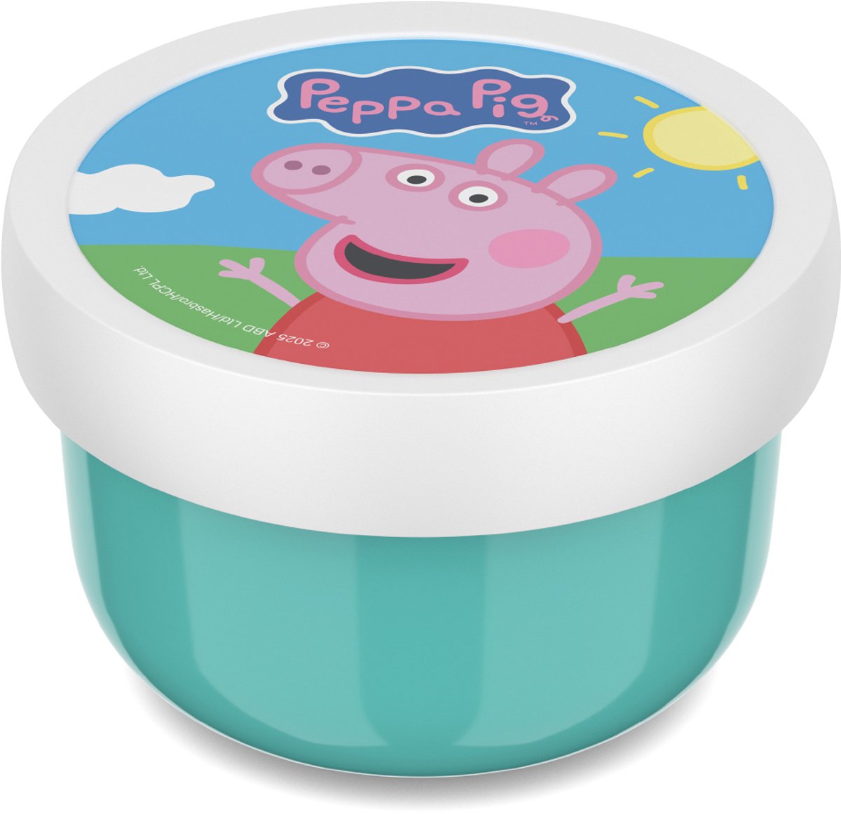 Mepal boîte à fruits campus - 300 ml - avec fourchette à fruits - se ferme bien - boîte à snacks - peppa pig