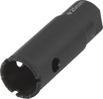 Wolfcraft - foret diamanté 25 mm pour meuleuse d'angle - foret à carrelage 25 mm - scie cloche diamantée - 5942000