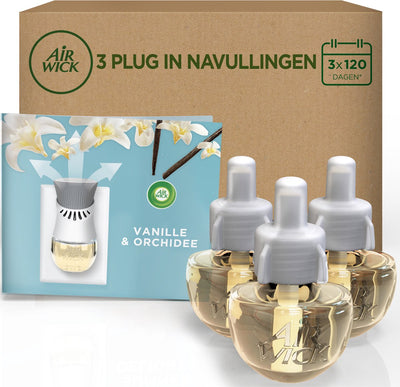Recharges pour désodorisant électrique Air wick - orchidée vanille - 3 recharges