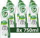 Cif - abrasif cleanboost - ingrédients 100% naturels - 101 surfaces - 8 x 750 ml
